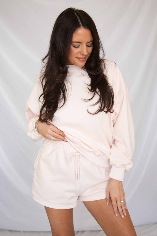 Customized Embroidered Mock neck Sweatshirt