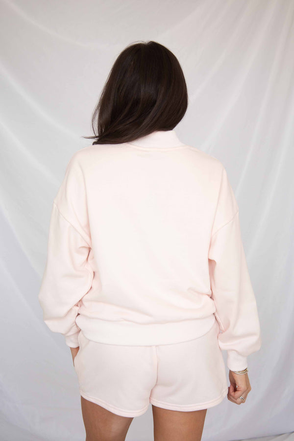 Customized Embroidered Mock neck Sweatshirt