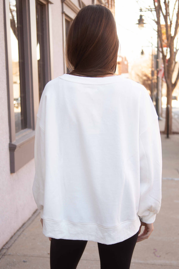 Customized Embroidered Mock neck Sweatshirt