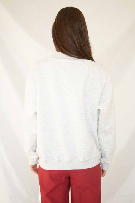 Customized Embroidered Mock neck Sweatshirt