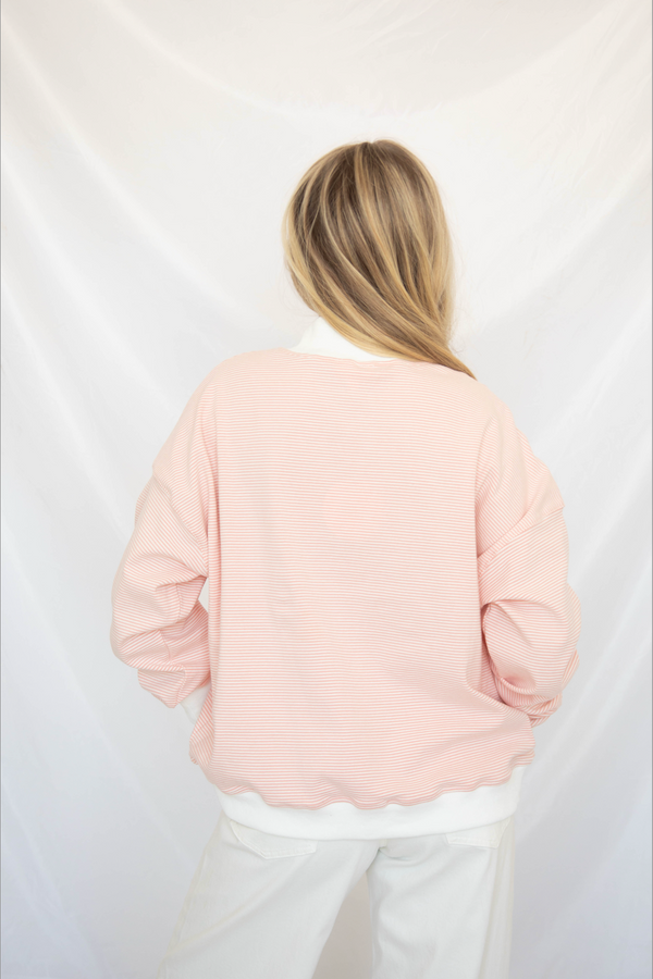 Customized Embroidered Mock neck Sweatshirt