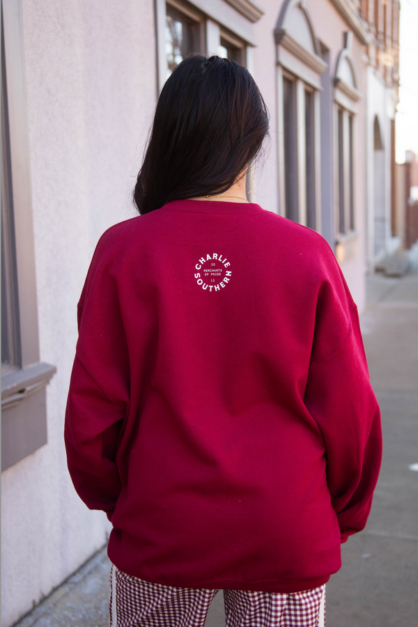 Customized Embroidered Mock neck Sweatshirt