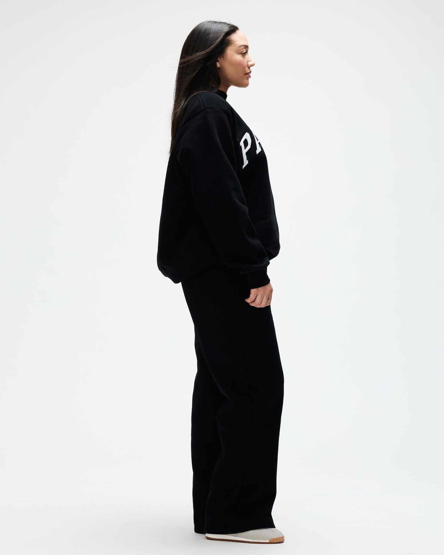 OG Varsity Mockneck — Black + White