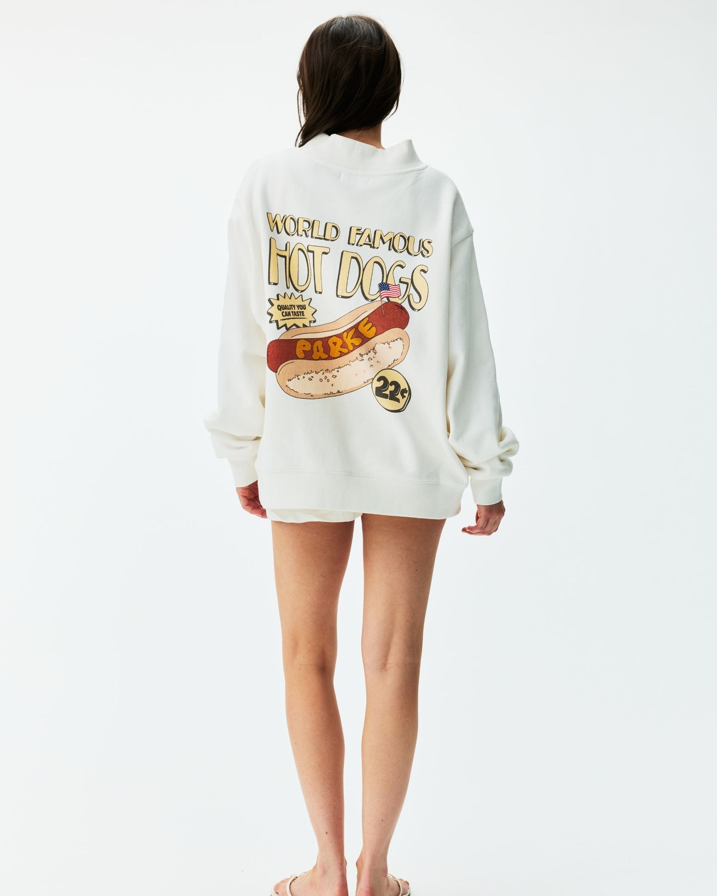 Hot Dog Graphic Mockneck