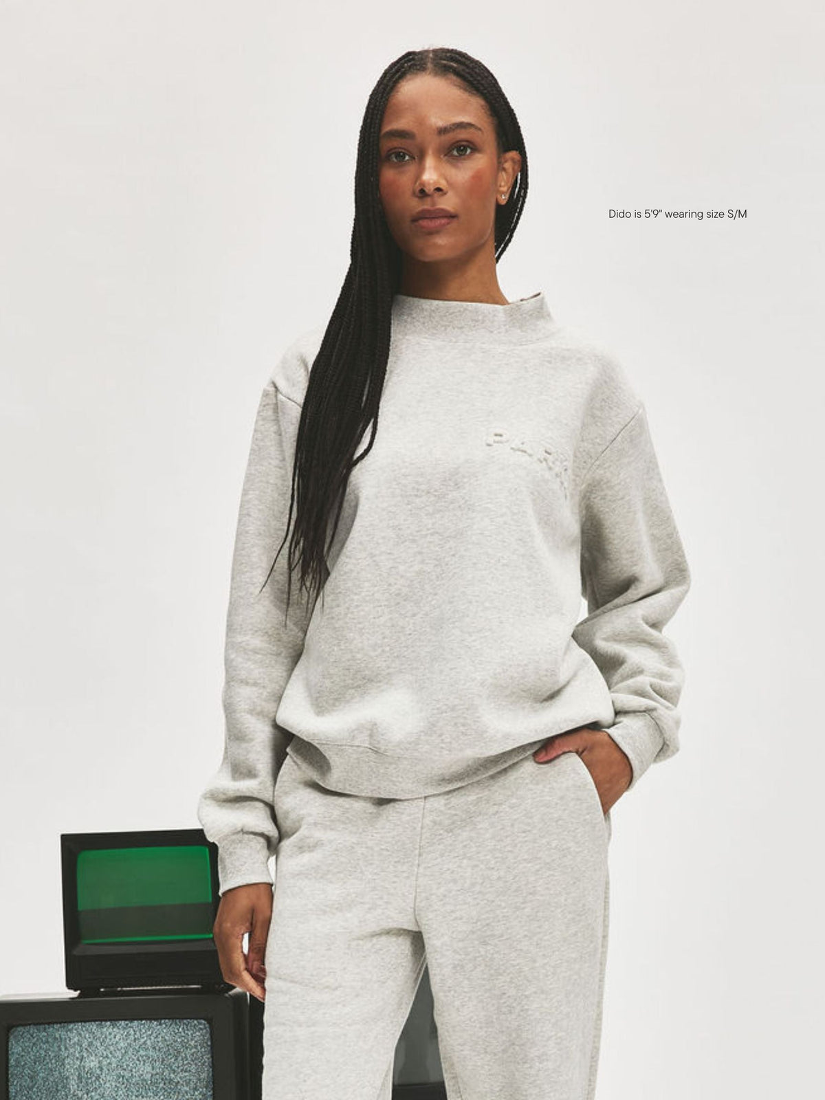 Embossed Mockneck
