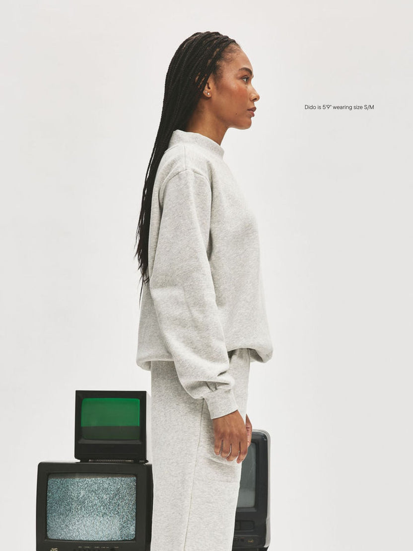 Embossed Mockneck