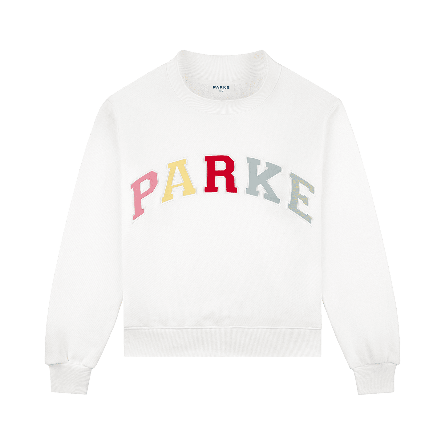 Hot Pink Varsity Mockneck — Tonal Lettering