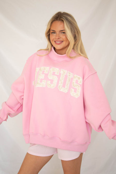 Customized Embroidered Mock neck Sweatshirt