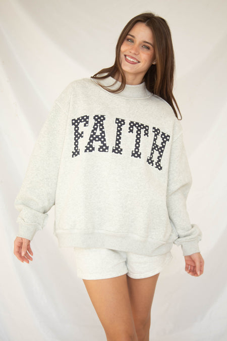 Customized Embroidered Mock neck Sweatshirt