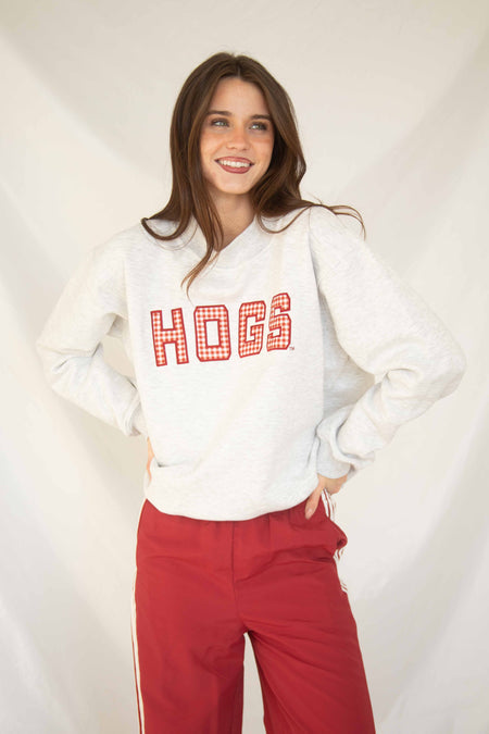 Customized Embroidered Mock neck Sweatshirt