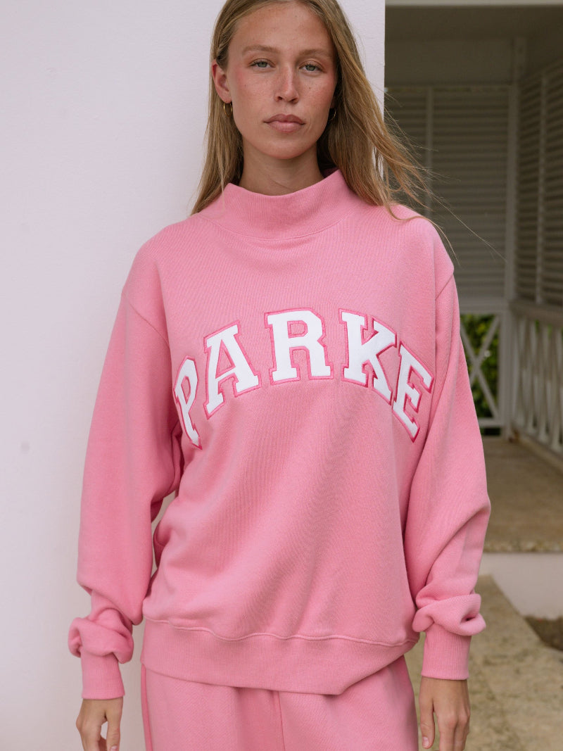 Varsity Mockneck – Conch | Lightweight Heritage Cotton Sweatshirt