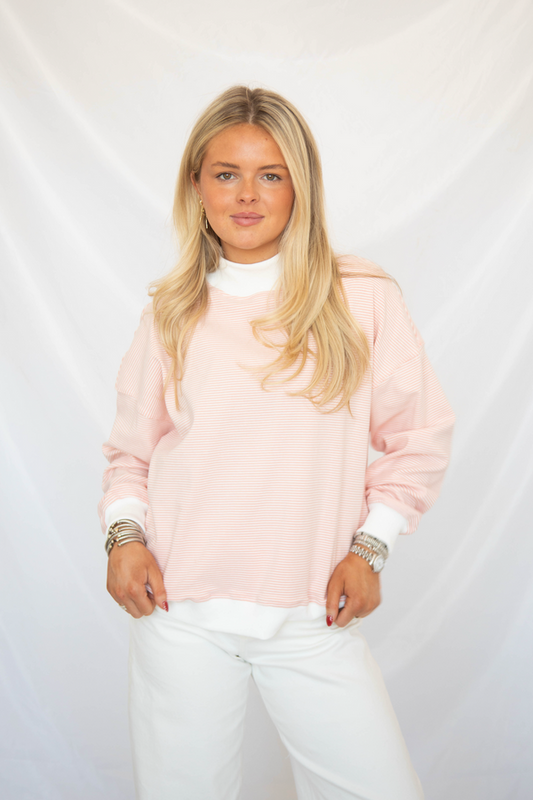 Customized Embroidered Mock neck Sweatshirt