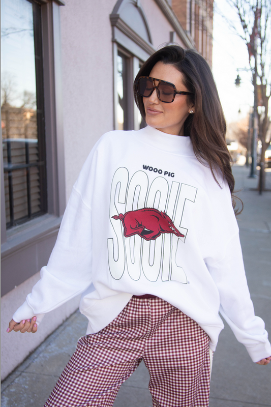 Customized Embroidered Mock neck Sweatshirt