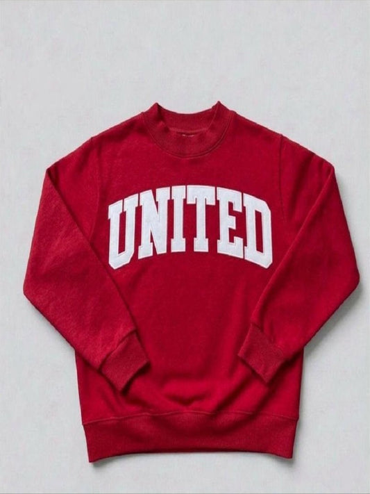 Customized Embroidered Mock neck Sweatshirt