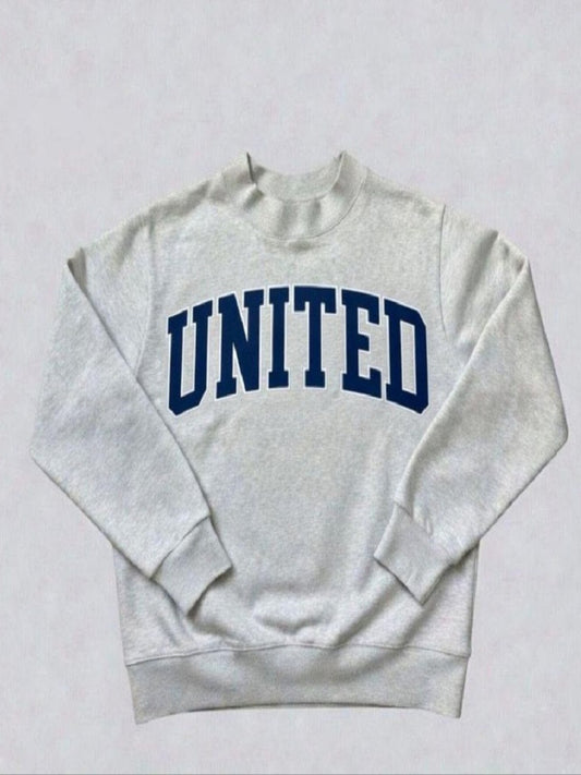 Customized Embroidered Mock neck Sweatshirt