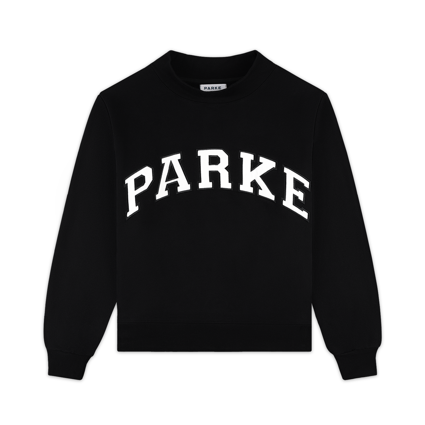 OG Varsity Mockneck — Black + White